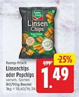 Linsenchips von funny-frisch für 1,49 € bei EDEKA im Angebot Linsenchips von funny-frisch im aktuellen EDEKA Prospekt