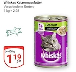 Lamm in Sauce im Angebot bei GLOBUS in Rostock Lamm in Sauce Angebote von Whiskas bei GLOBUS Rostock für 1,19 €