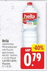 natürliches Mineralwasser mit Fruchtgeschmack von Hella für 0,79 € bei E center im Angebot natürliches Mineralwasser mit Fruchtgeschmack von Hella im aktuellen E center Prospekt