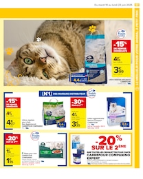 Prix et réduction Litière dans le prospectus Carrefour en cours Offre Litière dans le catalogue Carrefour du moment à la page 59