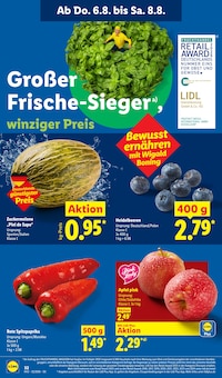 Obst im aktuellen Lidl Prospekt (Berlin) Obst im Lidl Prospekt "LIDL LOHNT SICH" mit 69 Seiten (Berlin)
