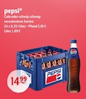 Cola oder schwip schwap Angebote von pepsi bei Getränke Hoffmann Erkelenz für 14,99 €