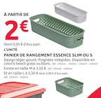 Promo Panier de rangement Essence Slim ou S à 2,00 € dans le catalogue Mr.Bricolage à Poissy