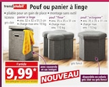 Pouf ou panier à linge - TRENDSTABIL en promo chez Norma Colmar à 9,99 €