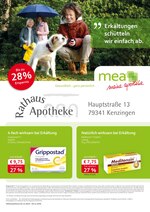 mea - meine apotheke Prospekt "Unsere November-Angebote", 4 Seiten, für Kenzingen, 01.11.2019 - 30.11.2019 mea - meine apotheke Prospekt "Unsere November-Angebote", 4 Seiten, für Kenzingen, 01.11.2019 - 30.11.2019