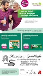 mea - meine apotheke Prospekt für Plauen mit 4 Seiten mea - meine apotheke Prospekt für Plauen: "Unsere September-Angebote", 4 Seiten, 01.09.2025 - 30.09.2025