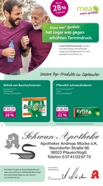 Aktueller mea - meine apotheke Apotheken Prospekt in Plauen und Umgebung, "Unsere September-Angebote" mit 4 Seiten, 01.09.2025 - 30.09.2025