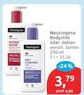 Bodymilk von Neutrogena für 3,79 € bei budni im Angebot Bodymilk von Neutrogena im aktuellen budni Prospekt