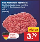 Less Meat Rinder-Hackfleisch Angebote bei Netto Marken-Discount Menden für 3,79 €