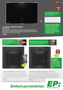 Backofen im EP: Prospekt "Miele Hausgeräte -effizient und langlebig-" mit 12 Seiten (Bremen)