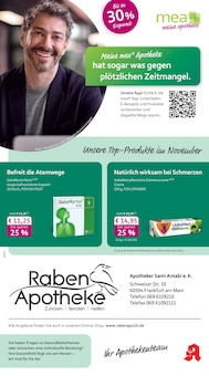mea - meine apotheke Prospekt Unsere November-Angebote mit 4 Seiten