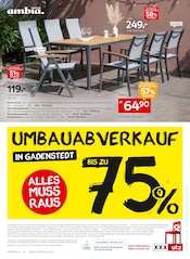 Gartentisch im XXXLutz Möbelhäuser Prospekt in Salzgitter Aktueller XXXLutz Möbelhäuser Prospekt mit Gartentisch, "MARKEN-BESTPREIS", Seite 43