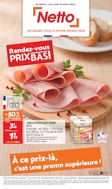 Promos Viande dans le catalogue "Rendez-vous PRIX BAS !" de Netto Viande en promo dans le catalogue Netto à la page 1