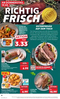 Schweinefilet im Kaufland Prospekt "Aktuelle Angebote" mit 56 Seiten (Pforzheim)