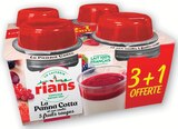 Panna cotta et son coulis de fruits à U Express dans Sonchamp