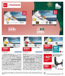 Promotion TV Samsung dans le prospectus But, valable du 02/12/2025 au 01/01/2026 Promo TV Samsung dans le catalogue But du moment à la page 27