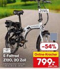 Aktuelles E-Faltrad Z120, 20 Zoll Angebot bei Netto Marken-Discount in Frankfurt (Main) ab 799,00 €