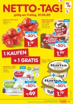 Netto Marken-Discount Prospekt "WOCHENENDKRACHER", 3 Seiten, für Frechen, 27.03.2020 - 28.03.2020 Netto Marken-Discount Prospekt "WOCHENENDKRACHER", 3 Seiten, für Frechen, 27.03.2020 - 28.03.2020