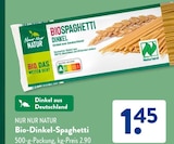 Bio-Dinkel-Spaghetti von Nur Nur Natur im aktuellen ALDI SÜD Prospekt für 1,45 €