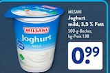 Fett im ALDI SÜD Prospekt Joghurt mild, 3,5 % Fett von MILSANI im aktuellen ALDI SÜD Prospekt für 0,99 €