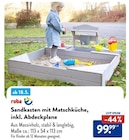 Sandkasten mit Matschküche, inkl. Abdeckplane im Angebot bei ALDI Nord in Münster Sandkasten mit Matschküche, inkl. Abdeckplane Angebote von roba bei ALDI Nord Münster für 99,99 €