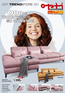 Sitzmöbel im Opti-Wohnwelt Prospekt "Wohntrends" mit 26 Seiten (Bremen)