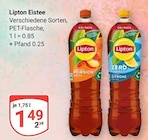 Eistee Pfirsich Angebote von Lipton bei GLOBUS Oberhausen für 1,49 €