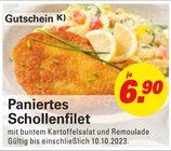 Paniertes Schollenfilet für 6,90 € bei Höffner im Angebot Paniertes Schollenfilet im aktuellen Höffner Prospekt