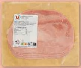 Jambon cuit supérieur au torchon découenné dégraissé - U à 3,59 € dans le catalogue U Express