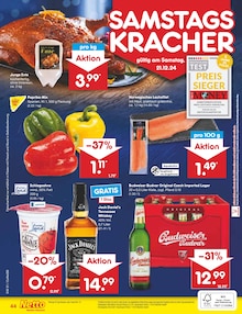 Jack Daniels im Netto Marken-Discount Prospekt "Aktuelle Angebote" mit 56 Seiten (Falkensee)