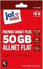 Prepaid Smart Plus 50 GB Allnet Flat Angebote von ja! mobil bei REWE Dortmund für 4,98 €