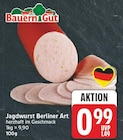 Jagdwurst Berliner Art von BauernGut für 0,99 € bei E center im Angebot Jagdwurst Berliner Art von BauernGut im aktuellen E center Prospekt