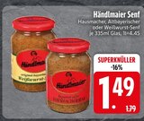 Hausmacher oder Weißwurst-Senf Angebote von Händlmaier bei EDEKA Landshut für 1,49 €