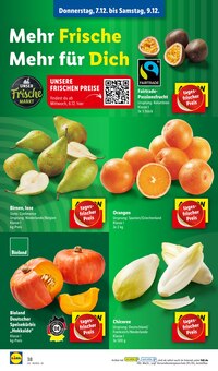 Chicoree Angebot im Lidl Prospekt, gültig von 04.12.2023 bis 09.12.2023 Chicoree Angebot im aktuellen Lidl Prospekt auf Seite 54