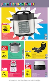 Promos Friteuse dans le catalogue "L'ÉTÉ À LA PLAGE, LA RENTRÉE À LA PAGE." de Carrefour Friteuse en promo dans le catalogue Carrefour à la page 76