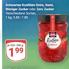Konfitüre Extra, Samt, Weniger Zucker oder Zero Zucker im Angebot bei GLOBUS in Gera Konfitüre Extra, Samt, Weniger Zucker oder Zero Zucker Angebote von Schwartau bei GLOBUS Gera für 1,99 €