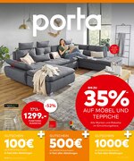 porta Möbel Prospekt für Teutschenthal mit 8 Seiten porta Möbel Prospekt für Teutschenthal: "BIS ZU 35% AUF MÖBEL UND TEPPICHE", 8 Seiten, 07.06.2021 - 12.06.2021