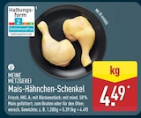 Mais-Hähnchen-Schenkel Angebote von Meine Metzgerei bei ALDI Nord Bremen für 4,49 €
