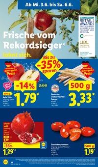 Granatapfel im aktuellen Lidl Prospekt (Stuttgart) Granatapfel im Lidl Prospekt "LIDL LOHNT SICH" mit 71 Seiten (Stuttgart)