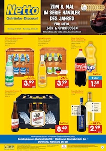 Coca Cola im Netto Marken-Discount Prospekt "DER ORT, AN DEM DU IMMER AUSGEZEICHNETE PREISE FINDEST." mit 2 Seiten (Castrop-Rauxel)