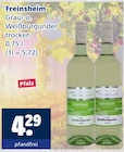 Freinsheim Grau- o. Weißburgunder trocken Angebote bei Getränkewelt Dortmund für 4,29 €