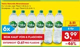 Aktuelles Naturelle Mineralwasser Angebot bei Netto Marken-Discount in Schonungen ab 3,99 €