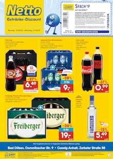 Netto Marken-Discount Bad Düben Prospekt "DER ORT, AN DEM DU IMMER AUSGEZEICHNETE PREISE FINDEST." mit 2 Seiten