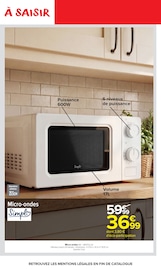 Promos Micro-Ondes dans le catalogue "Carrefour market" de Carrefour Market Micro-Ondes en promo dans le catalogue Carrefour Market à la page 47