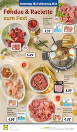 Lidl Fonduefleisch im Prospekt 