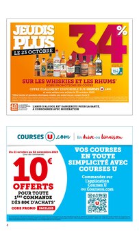 Catalogue Super U de la semaine 42, "Super U", page 2, 21/10/2025 - 02/11/2025 Prospectus Super U en cours, "Super U", page 2 sur 36