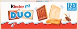 Biscuits Duo Chocolat au Lait et Blanc - KINDER en promo chez Intermarché Super Nice à 1,05 €