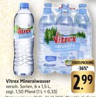Mineralwasser Naturelle Angebote von Vitrex bei E center Neustadt für 2,99 €