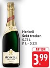 Sekt trocken Angebote von Henkell bei EDEKA Pirmasens für 3,99 €