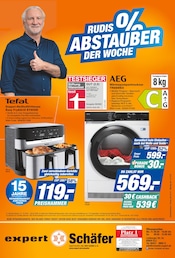 Aktueller expert Schäfer Elektromärkte Prospekt in Wirges und Umgebung, "RUDIS % ABSTAUBER DER WOCHE" mit 1 Seite, 03.10.2025 - 13.10.2025
